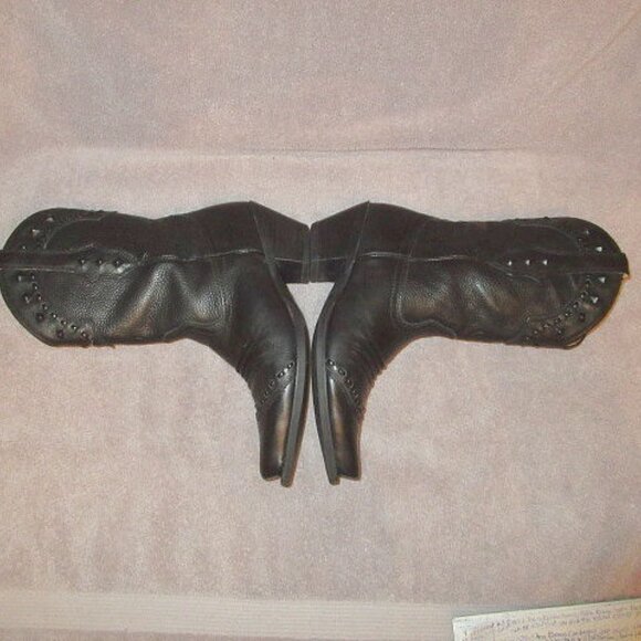 Ariat Womens Dixie Leather Cowboy Boots Size 7.5 Studs Mid-Calf Western Baddie - Picture 11 of 13